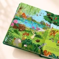 Biblia z puzzlami dla dzieci z kolorowymi ilustracjami biblijnymi.
