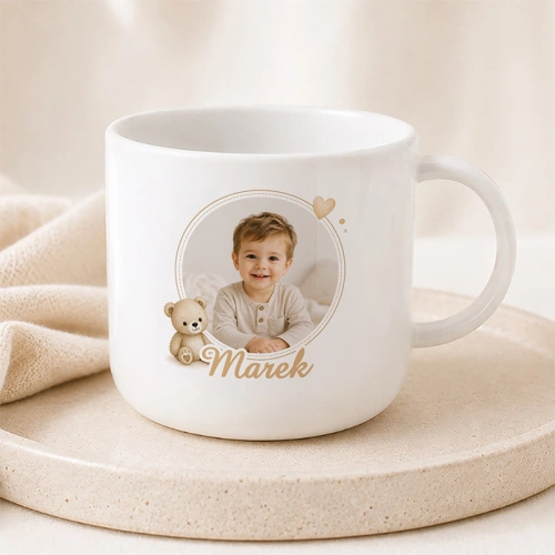 Personalizowany kubek ze zdjęciem i imieniem dziecka