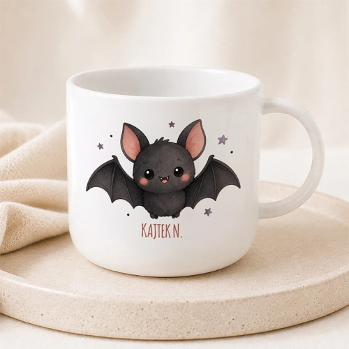 wielorazowy kubek z imieniem dla dziecka na Halloween
