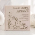 Personalizowana welurowa księga na zdjęcia i wspomnienia dla Babci i Dziadka.