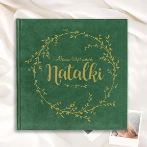 ALBUM Wspomnień z Welurową Okładką Personalizowany