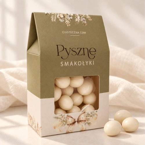 Draże w eleganckim pudełeczku na słodkie podziękowanie.