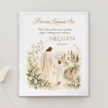 Personalizowany album na zdjęcia z Pierwszej Komunii Świętej dla chłopca z Jezusem, imieniem i datą uroczystości.