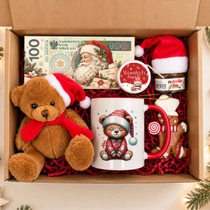 PACZKA Świąteczna dla Dziecka z Personalizowanym Kubkiem