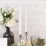 ŚWIECE proste 24cm 10szt BIAŁE