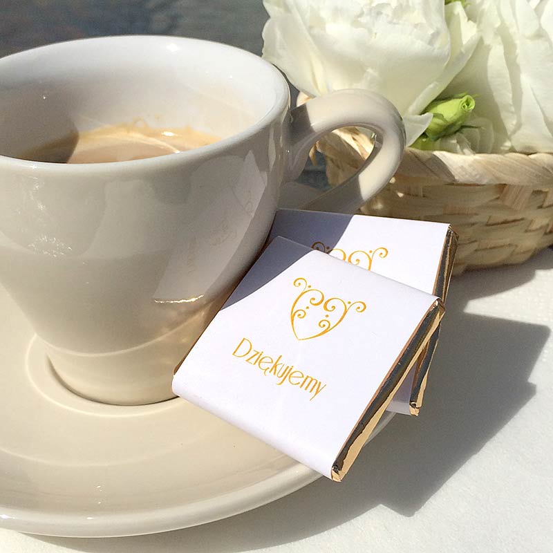 CZEKOLADKA podziękowanie komunijne/na chrzest Słodycz od Serca