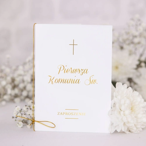 ZAPROSZENIE komunijne Złoty Kłos personalizowane