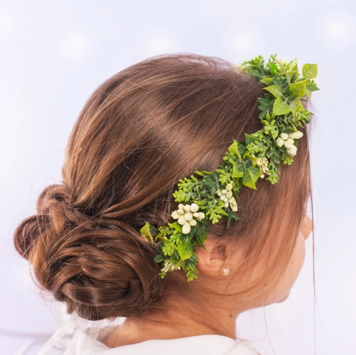 Wianek komunijny zielony Jowitka OSTATNIA SZTUKA