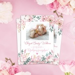 MAGNES ze zdjęciem upominek dla gości na chrzest św. UROCZA DZIEWCZYNKA