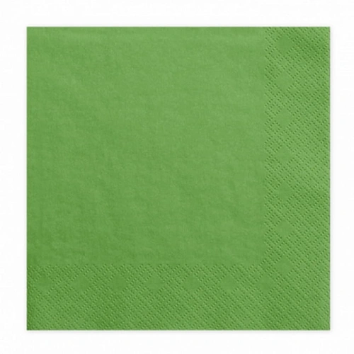SERWETKI papierowe 33x33cm 20szt ZIELONE
