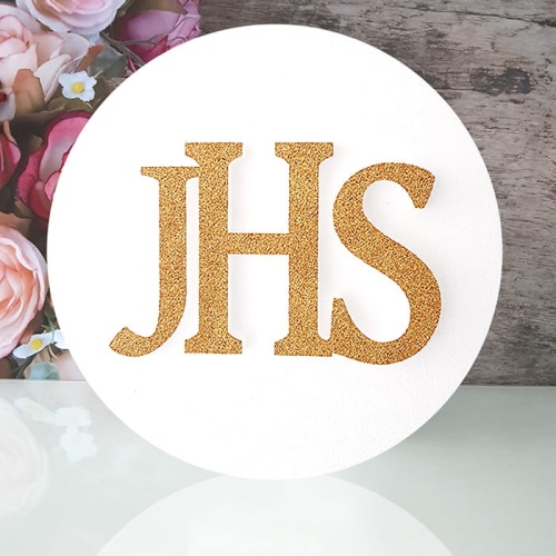 HOSTIA styropianowa ZŁOTA IHS mała 24cm