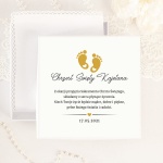 PUDEŁKO na szatkę do Chrztu Św. personalizowane Małe Stópki