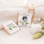 CZEKOLADKI podziękowanie komunijne Naturalne Listki ze zdjęciem 10szt