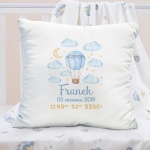 PODUSZKA prezent dla dziecka metryczka Błękitny Balon