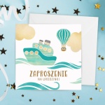 ZAPROSZENIA na Urodzinki Morska Przygoda 10szt +koperty