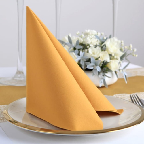 Serwetki flizelinowe Złoty PASTEL 40x40cm 60szt