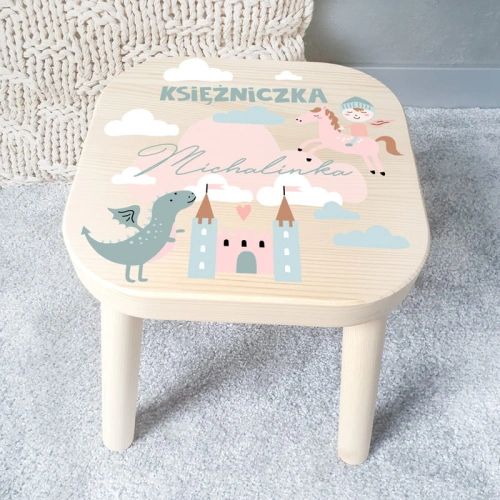 STOŁEK dekoracja pokoju dziecka Bajkowe Królestwo