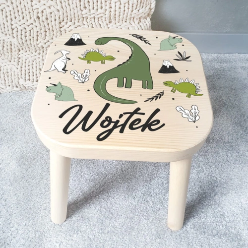 STOŁEK dekoracja pokoju chłopca Dinozaury