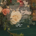 PREZENT dla Dziadków podziękowanie na akrylu Butelkowa Zieleń