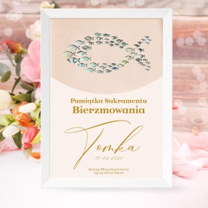 Plakat na Pieniądze Prezent na Bierzmowanie Ichtys