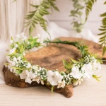 WIANEK dziewczęcy na I Komunię św. jak z żywych kwiatów