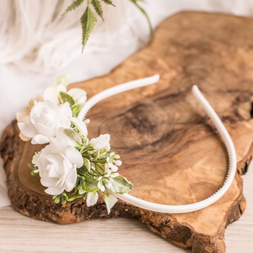 OPASKA komunijna dla dziewczynki ozdoba w stylu boho