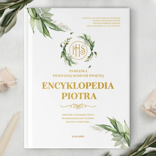 ENCYKLOPEDIA dla dzieci oryginalna kreatywna Pamiątka Komunijna 