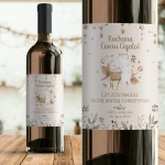 ETYKIETA na alkohol Prośba Pytanie do Chrzestnych Boho