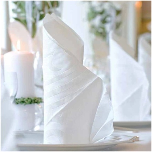 SERWETKI tłoczone Lily Białe Elegance  40szt