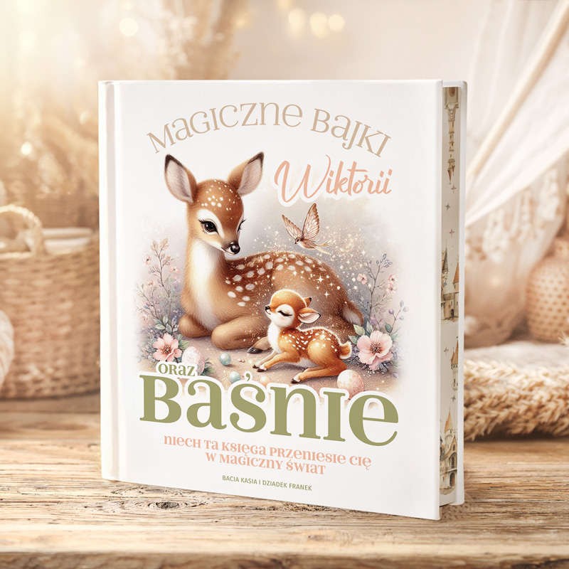 BAŚNIE do czytania edukacyjny prezent dla dziewczynki Jelonek
