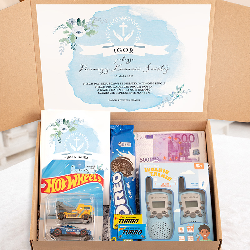 zestaw komunijny z walkie talkie