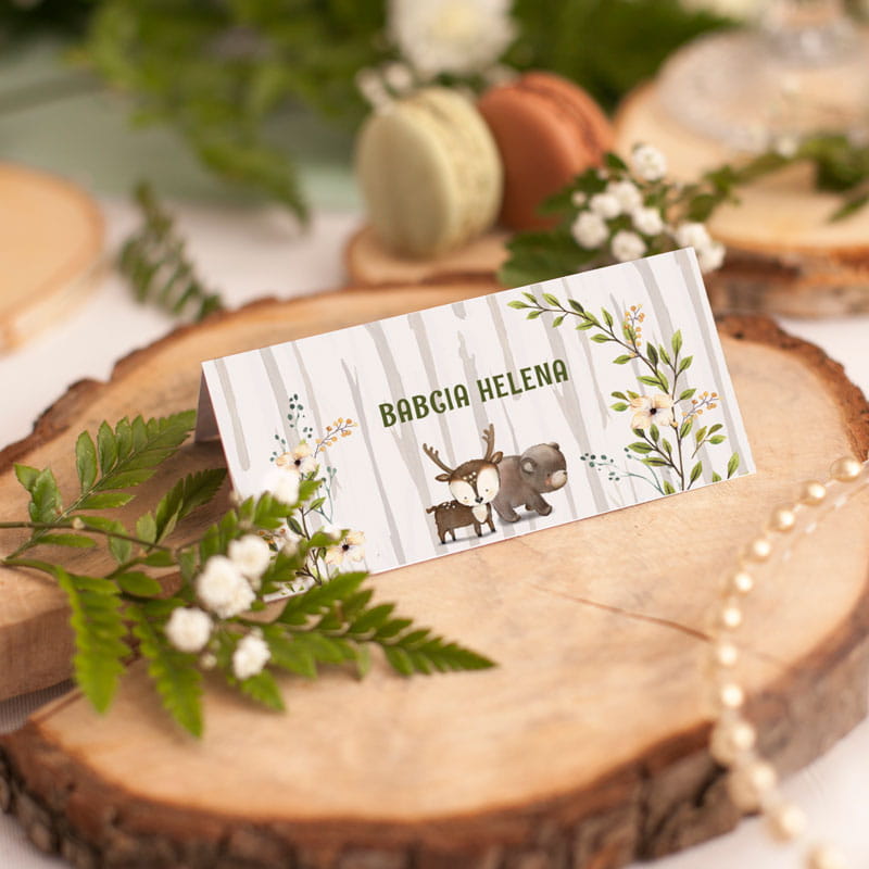 Winietki i tabliczki do dekoracji stołu na urodzinki